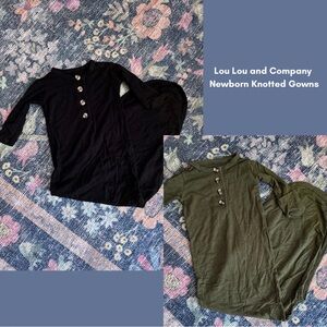 Lou Lou and Company Bundle of 2 Newborn Gowns